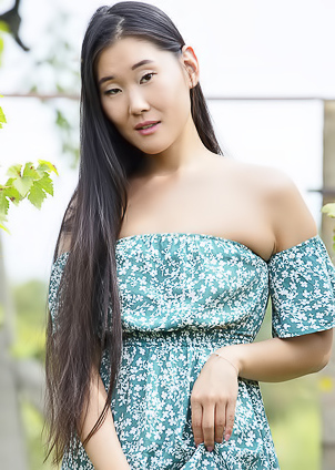 Cute Asian Babe Katana Strokes Her Stiffening Nipples And Parts Her Soft Thighs