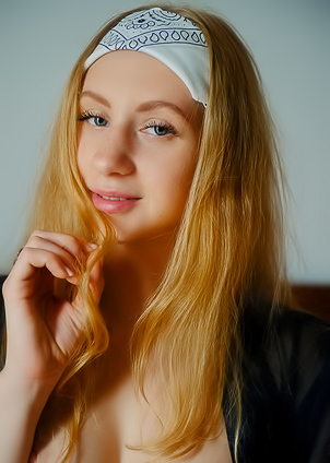 Alice Blue Freckle-faced Babe Goes Face Down On The Bed