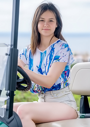 Matty Grabbing Her Sexy Small Breasts And Luscious Ass Cheeks