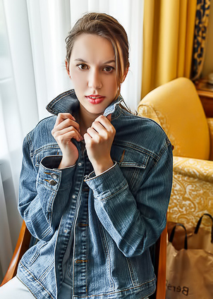 Giselle Caresses Her Beautiful Breasts