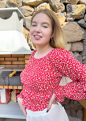 Cute Blonde Nikoleta Rides Up For A Mouthwatering View Of Her Sexy Ass